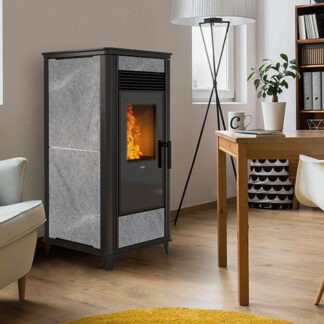 Vrijstaande Pelletkachel CV HRV Torsby Speksteen